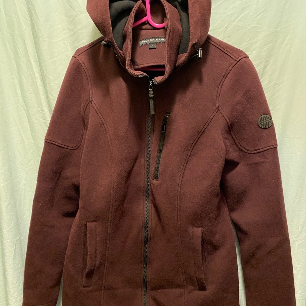 Andrew Marc jacket color “wine” 🍷 zip up
